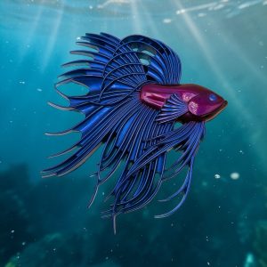 Grand poisson bêta 3 D