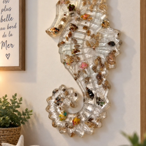 Hippocampe décoratif en résine