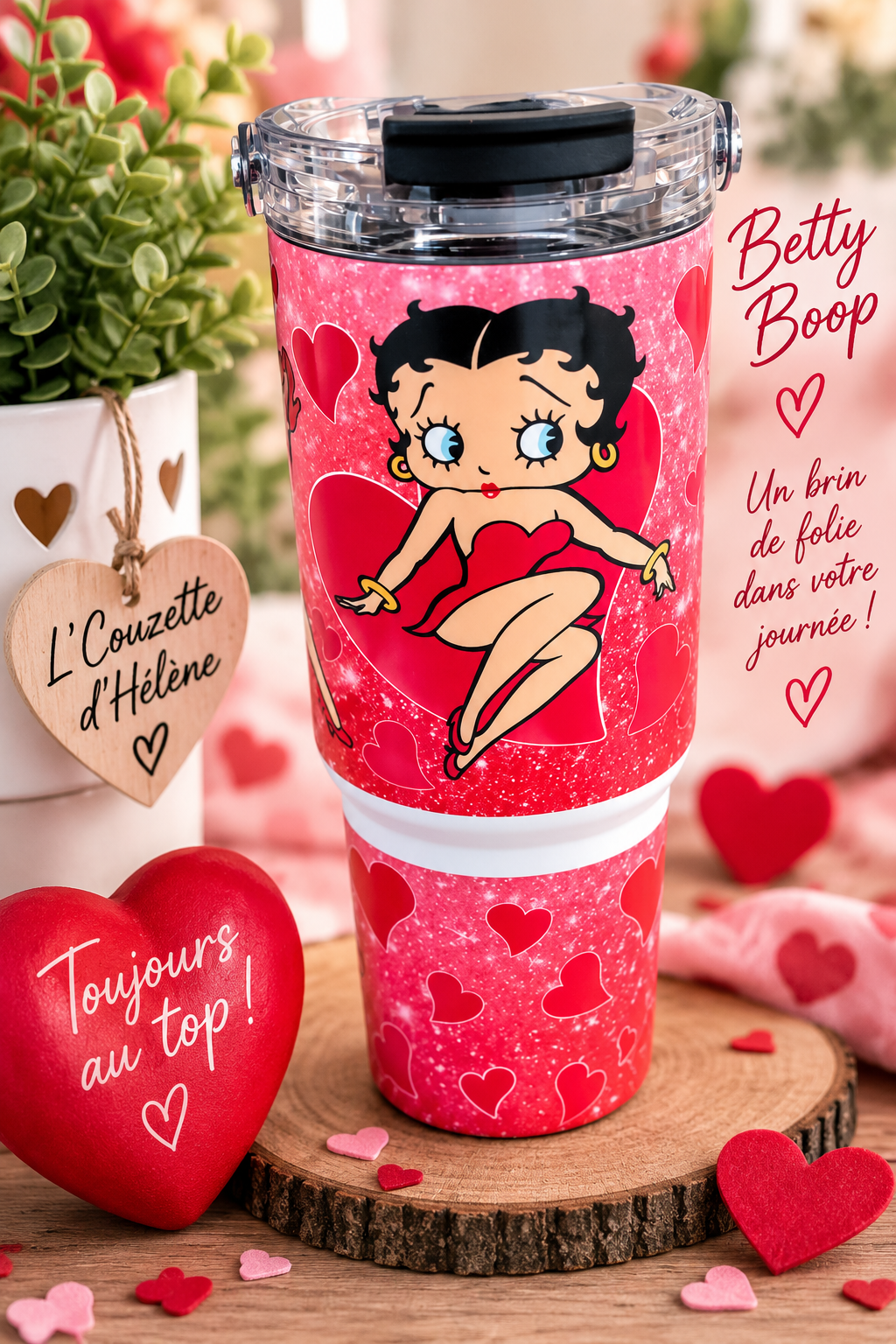 ❤️ Gobelet isotherme 30 oz – Betty Boop ❤️ – Image 2