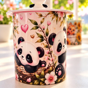 Tasse Panda – Tendresse fleurie 🐼🌸
