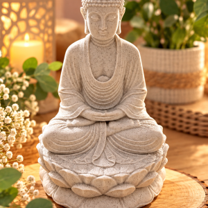 Bouddha Zen – Décoration effet pierre 🪷